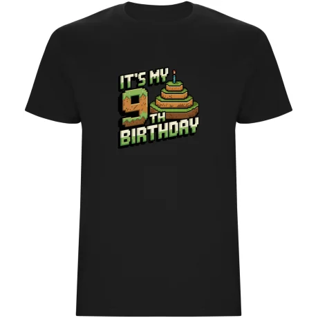 Dětské tričko - MINECRAFT DEVÁTÉ NAROZENINY