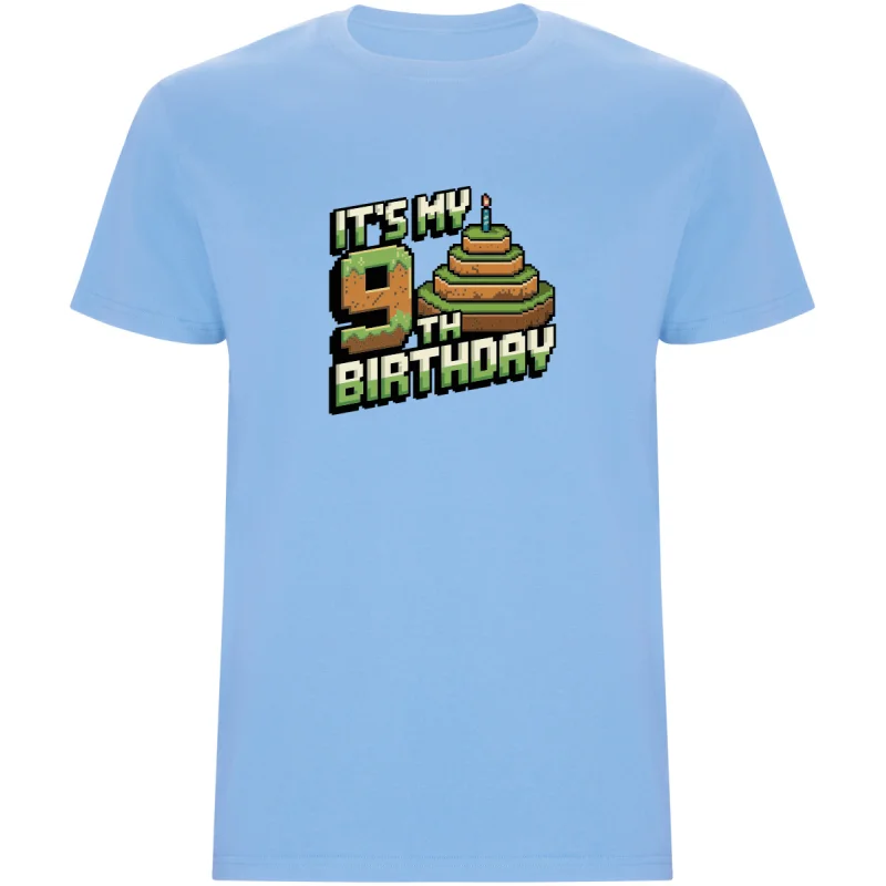 Dětské tričko - MINECRAFT DEVÁTÉ NAROZENINY