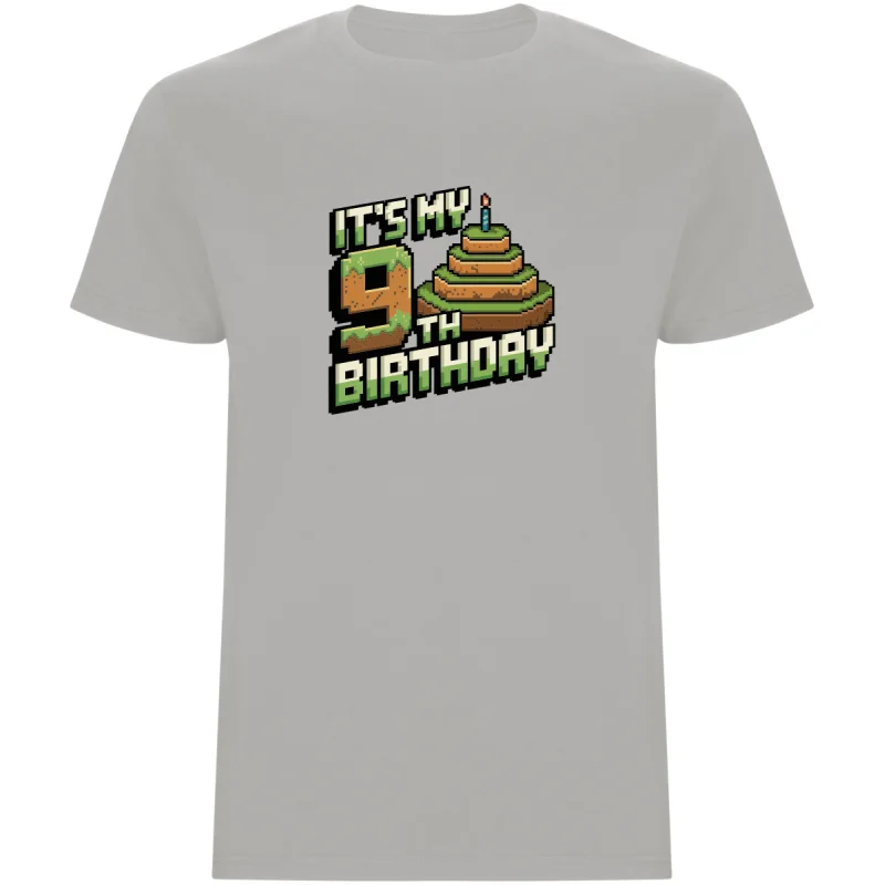 Dětské tričko - MINECRAFT DEVÁTÉ NAROZENINY
