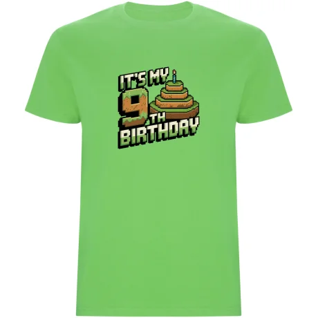 Dětské tričko - MINECRAFT DEVÁTÉ NAROZENINY