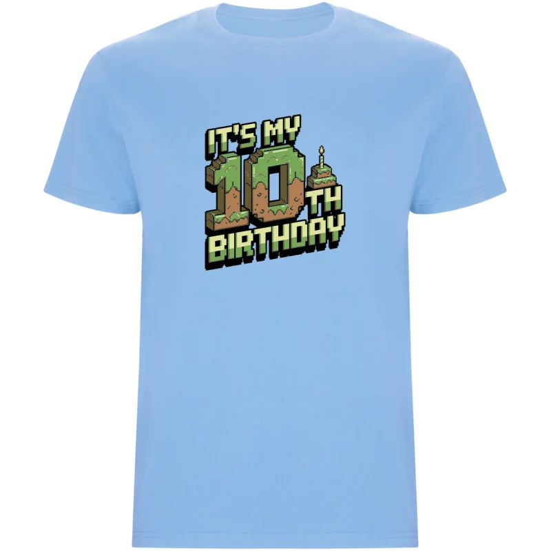 Dětské tričko - MINECRAFT DESÁTÉ NAROZENINY