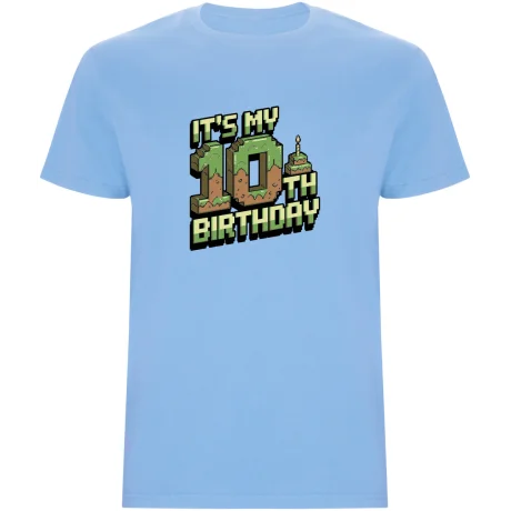 Dětské tričko - MINECRAFT DESÁTÉ NAROZENINY
