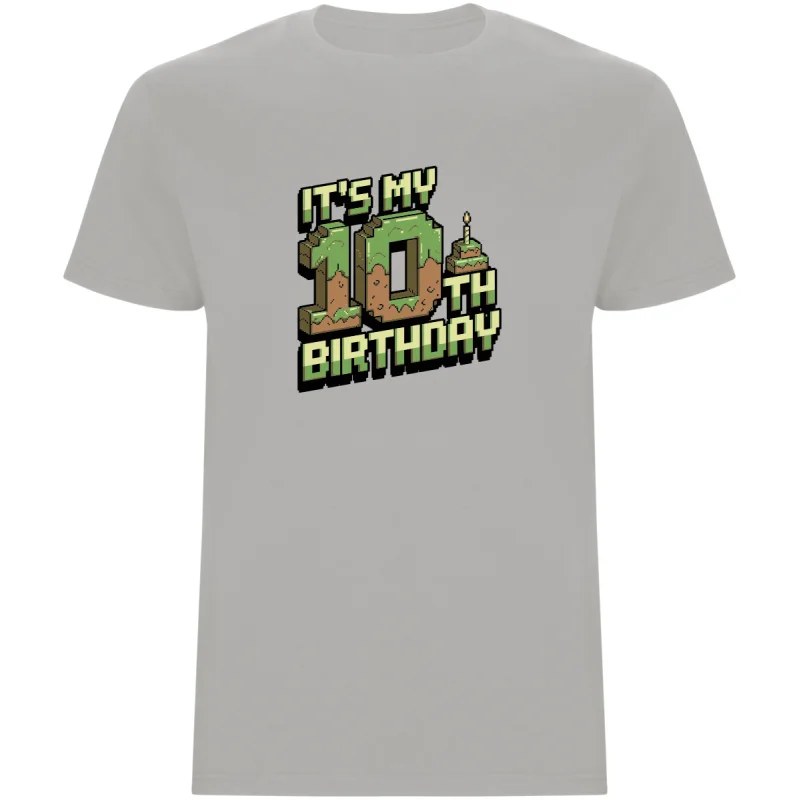 Dětské tričko - MINECRAFT DESÁTÉ NAROZENINY