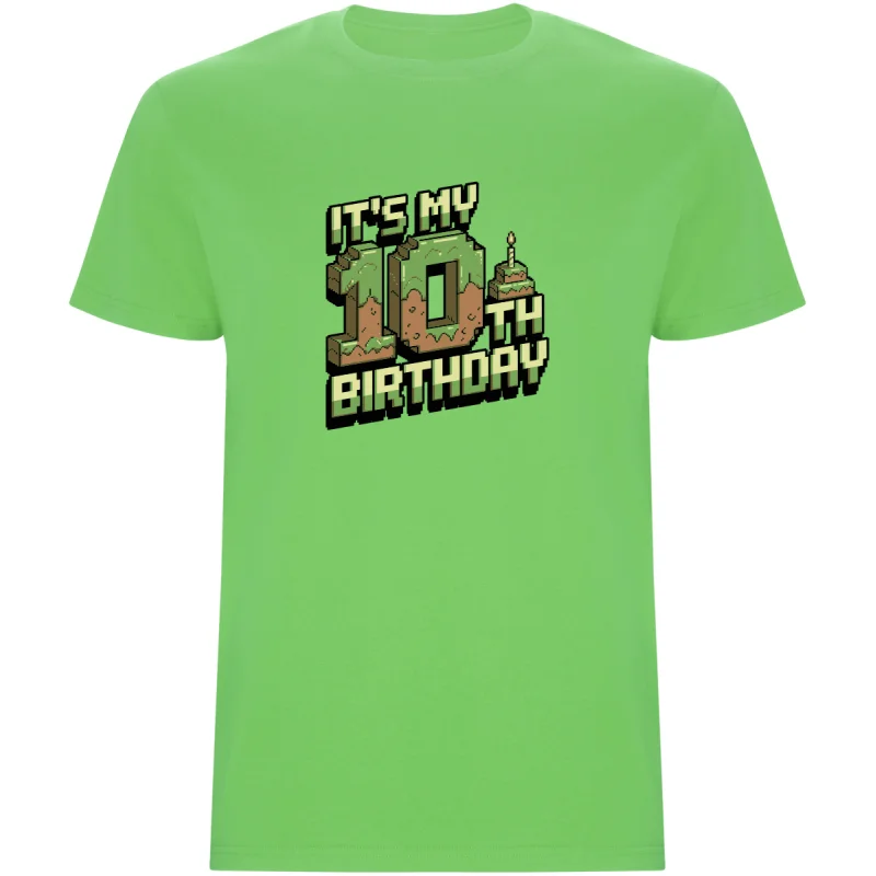 Dětské tričko - MINECRAFT DESÁTÉ NAROZENINY