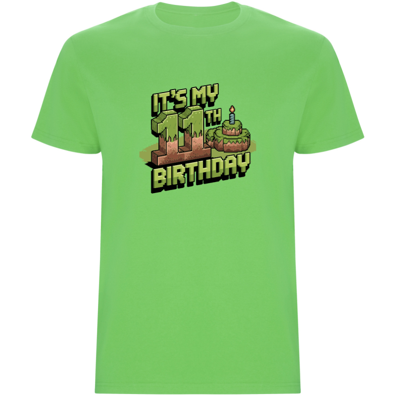 Dětské tričko - MINECRAFT JEDENÁCTÉ NAROZENINY