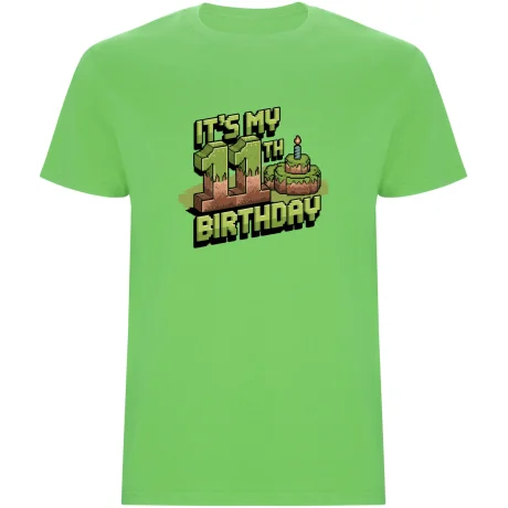 Dětské tričko - MINECRAFT JEDENÁCTÉ NAROZENINY