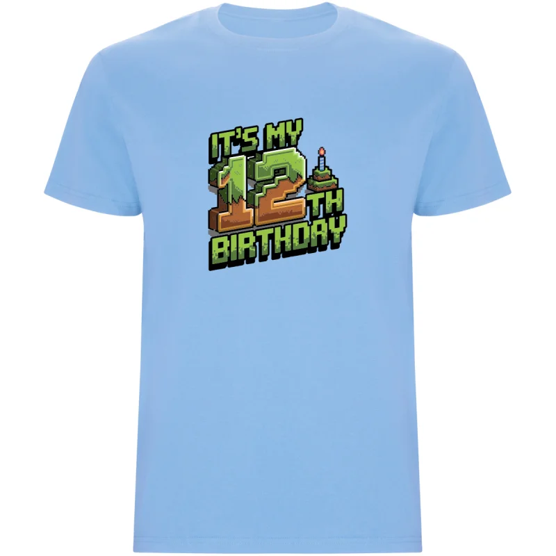 Dětské tričko - MINECRAFT DVANÁCTÉ NAROZENINY