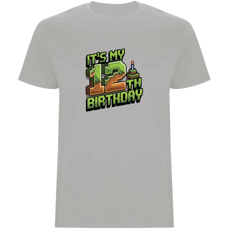 Dětské tričko - MINECRAFT DVANÁCTÉ NAROZENINY