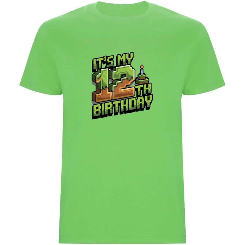 Dětské tričko - MINECRAFT DVANÁCTÉ NAROZENINY