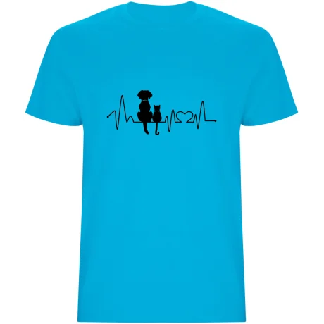 Pánské tričko - KOČKA A PES EKG