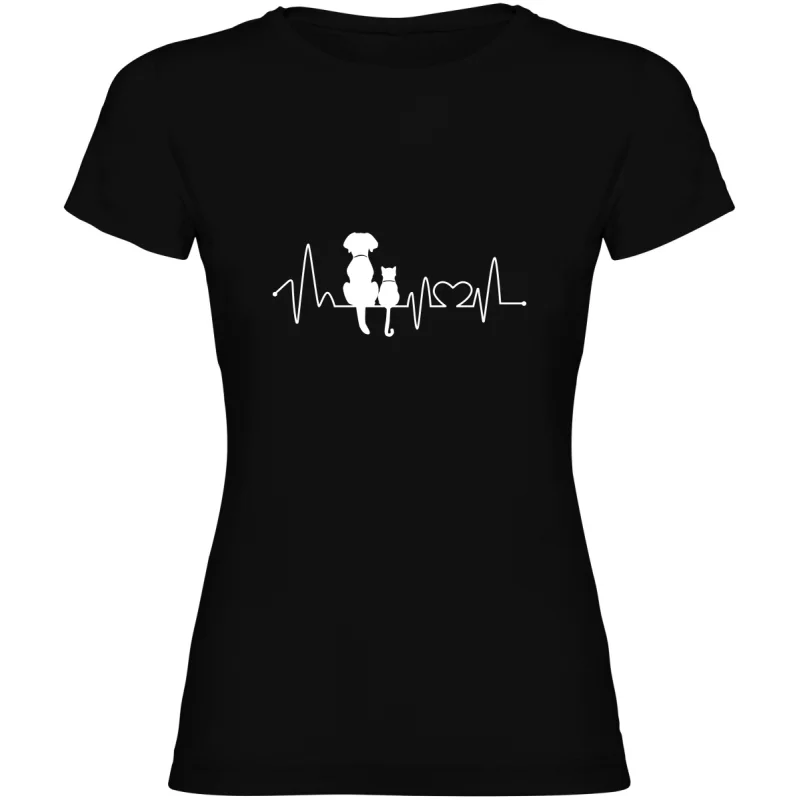 Dámské tričko - KOČKA A PES EKG