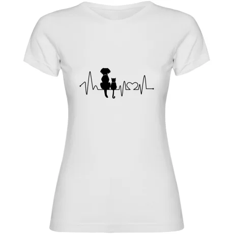 Dámské tričko - KOČKA A PES EKG