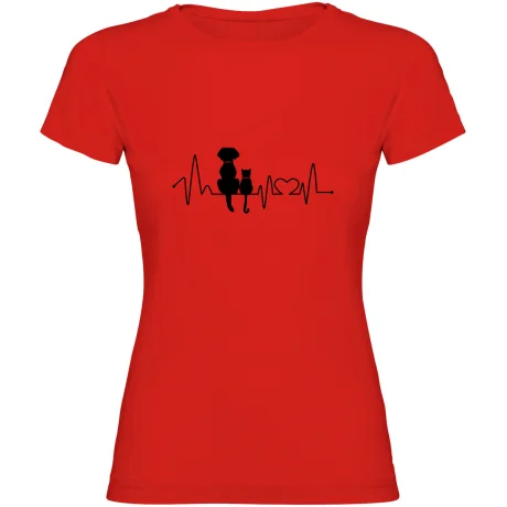 Dámské tričko - KOČKA A PES EKG