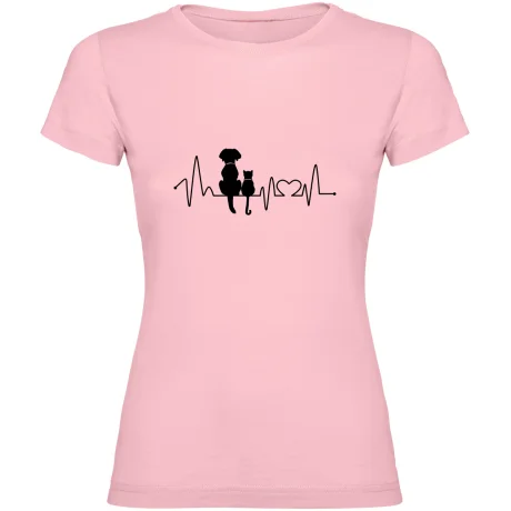 Dámské tričko - KOČKA A PES EKG