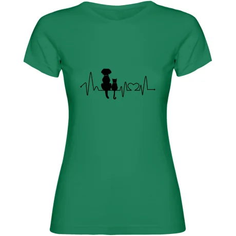 Dámské tričko - KOČKA A PES EKG