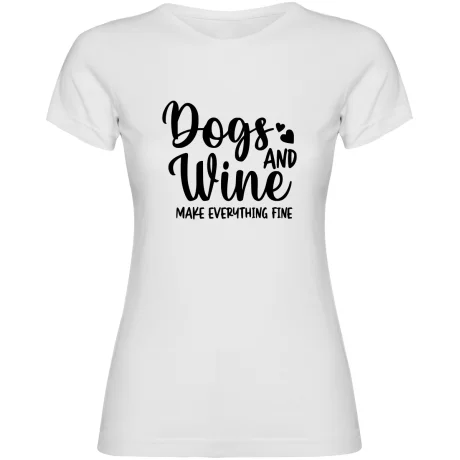 Dámské tričko - PSI A VÍNO