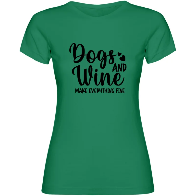 Dámské tričko - PSI A VÍNO