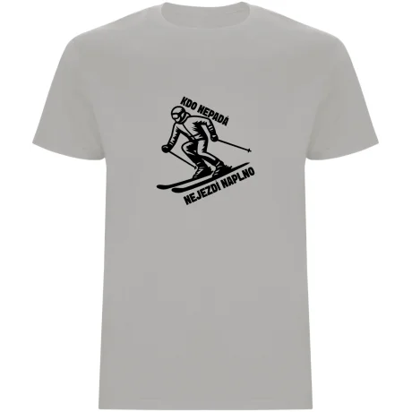 Pánské tričko - KDO NEPADÁ NEJEZDÍ NAPLNO