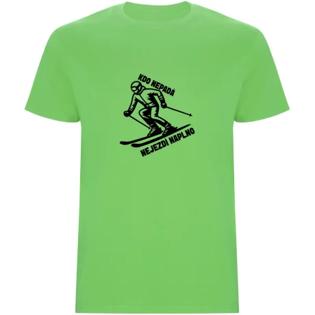 Pánské tričko - KDO NEPADÁ NEJEZDÍ NAPLNO