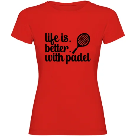Dámské tričko - LIFE IS BETTER WITH PADEL
