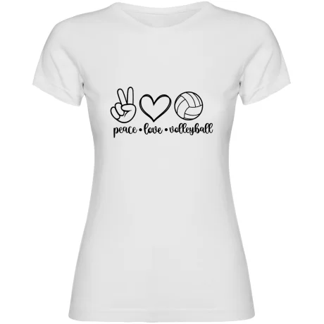 Dámské tričko - PEACE, LOVE, VOLEJBAL