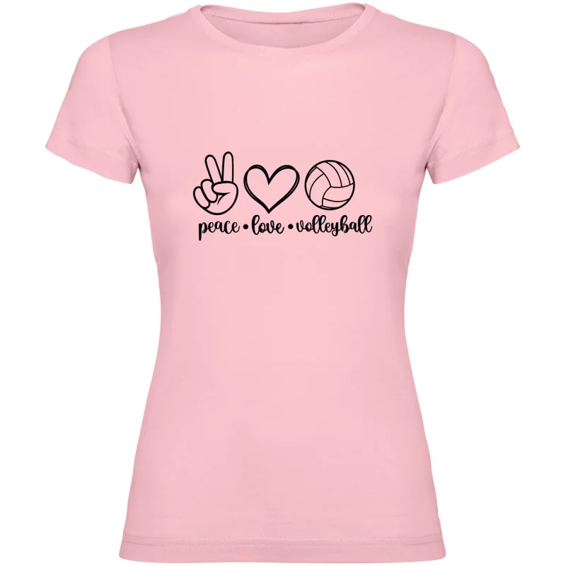 Dámské tričko - PEACE, LOVE, VOLEJBAL