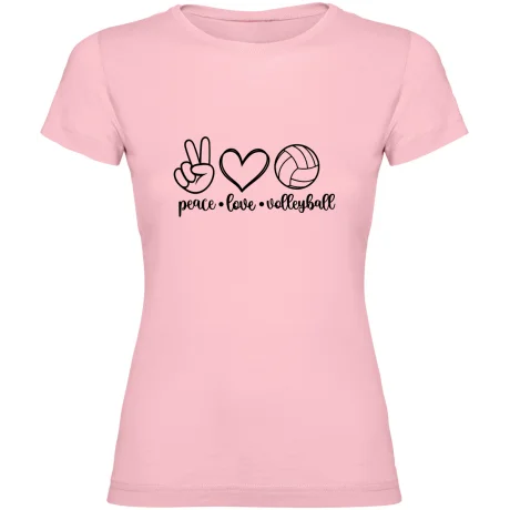 Dámské tričko - PEACE, LOVE, VOLEJBAL