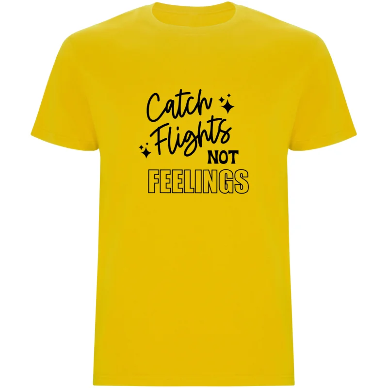 Pánské tričko - CATCH FLIGHTS, NOT FEELINGS