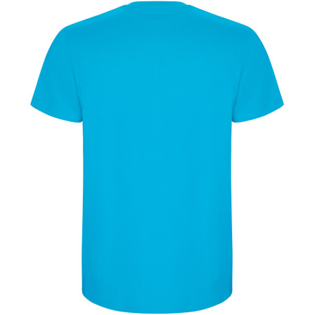 Pánské tričko s vlastním potiskem - tyrkysová (záda)