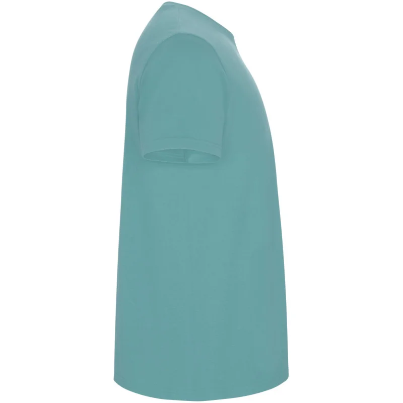 Pánské tričko s vlastním potiskem - modrozelená (pravý bok)