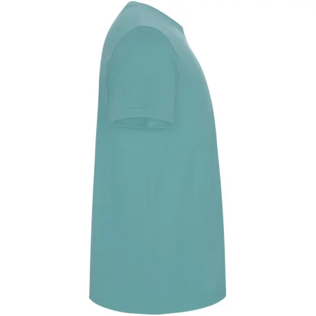 Pánské tričko s vlastním potiskem - modrozelená (pravý bok)