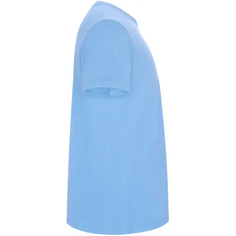 Pánské tričko s vlastním potiskem - nebesky modrá (pravý bok)