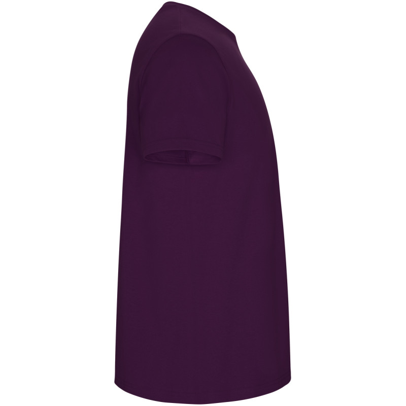 Pánské tričko s vlastním potiskem - purpurová (pravý bok)