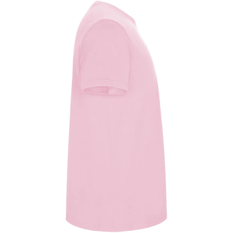 Pánské tričko s vlastním potiskem - světle růžová (pravý bok)