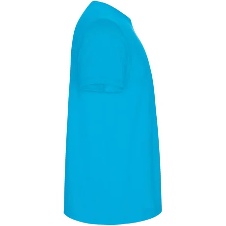 Pánské tričko s vlastním potiskem - tyrkysová (pravý bok)