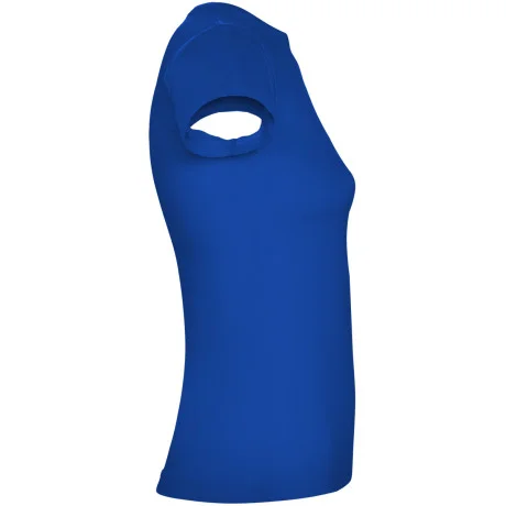 Dámské tričko s vlastním potiskem - vodní modrá (pravý bok)