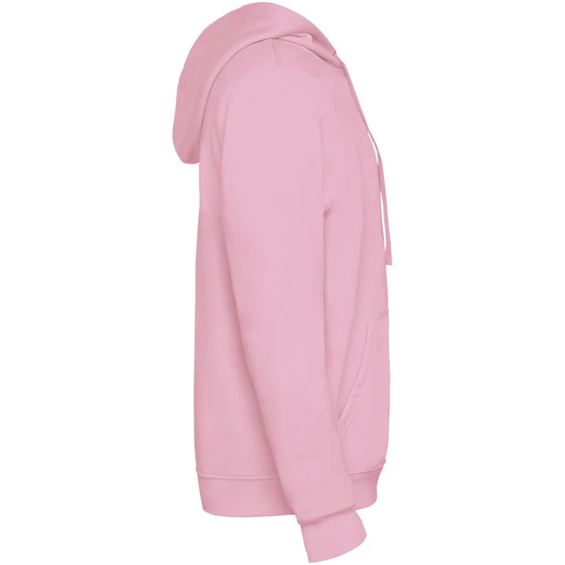 Mikina s vlastním potiskem pro dospělé - světle růžová (pravý bok)