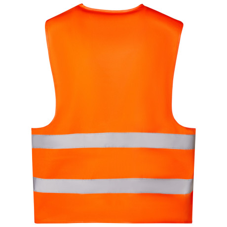 Reflexní vesta s vlastním potiskem - oranžová (záda)