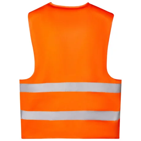 Reflexní vesta s vlastním potiskem - oranžová (záda)