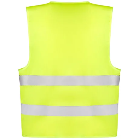 Reflexní vesta s vlastním potiskem - žlutá (záda)