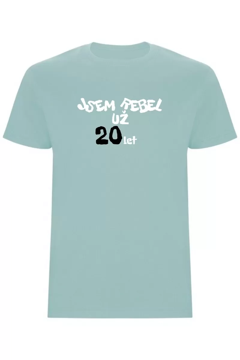 Pánské tričko - JSEM REBEL UŽ 20 LET