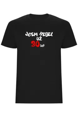 Pánské tričko - JSEM REBEL UŽ 30 LET