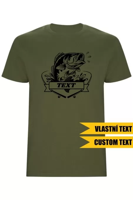 Pánské tričko - PRO RYBÁŘE S VLASTNÍM TEXTEM