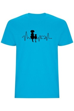 Pánské tričko - KOČKA A PES EKG