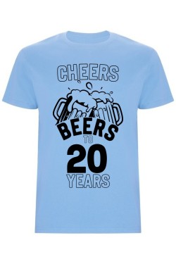 Pánské tričko - CHEERS BEERS TO 20 YEARS