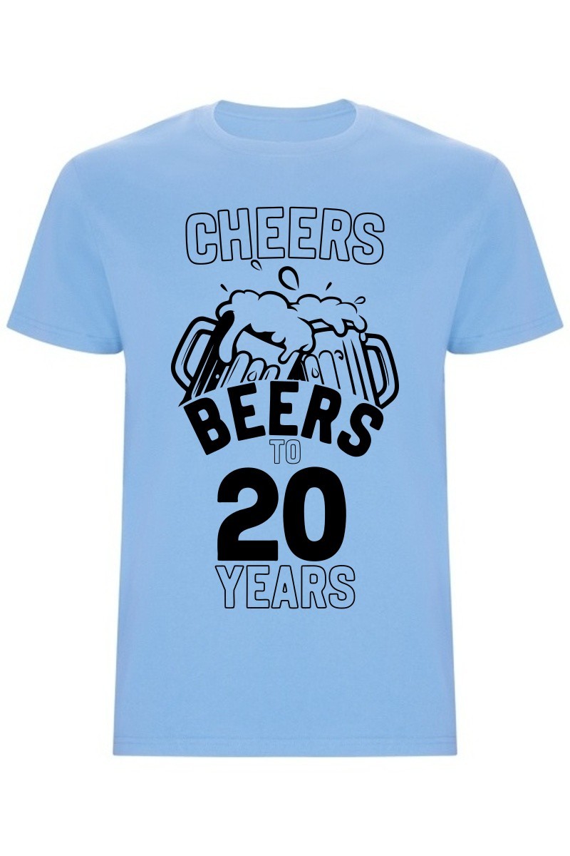 Pánské tričko - CHEERS BEERS TO 20 YEARS