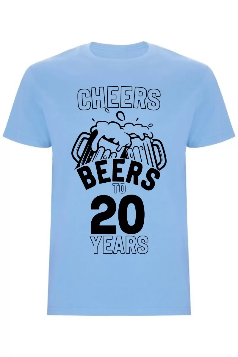 Pánské tričko - CHEERS BEERS TO 20 YEARS