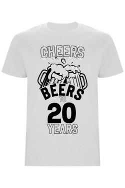 Pánské tričko - CHEERS BEERS TO 20 YEARS