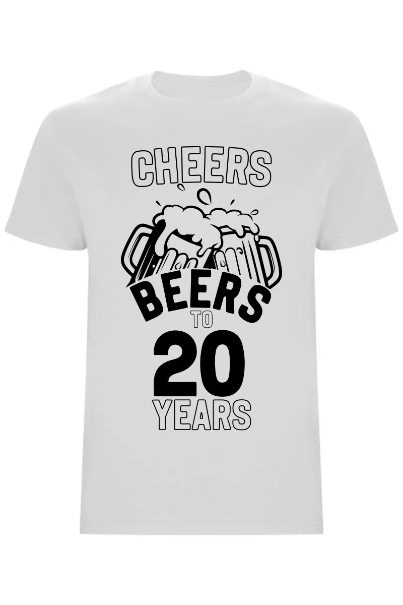 Pánské tričko - CHEERS BEERS TO 20 YEARS