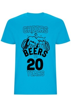 Pánské tričko - CHEERS BEERS TO 20 YEARS